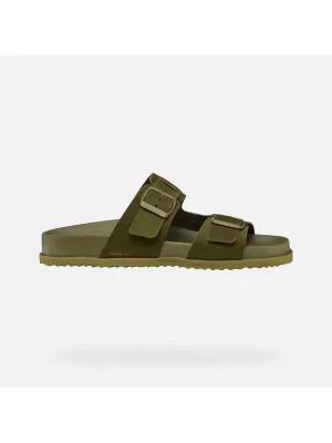 Férfi papucs GEOX PARNAIBA G014431 KHAKI