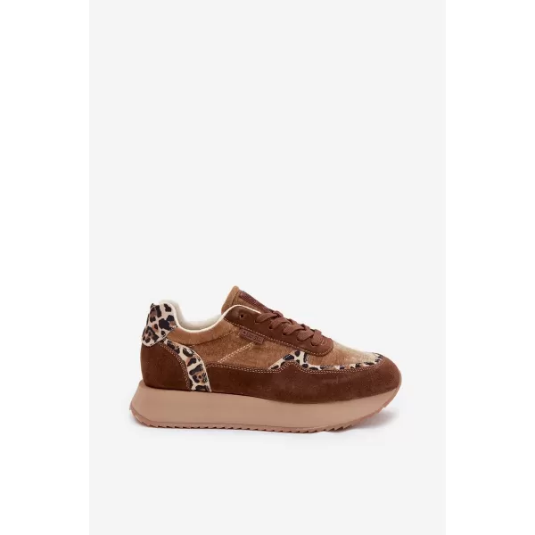  Női tornacipő BIG STAR OO274A313 BARNA/BEGE Big Star Shoes 