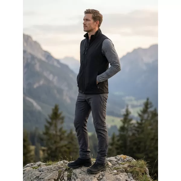  Férfi softshell mellény ALTISPORT NoPrint NP/ALM865 FEKETE 