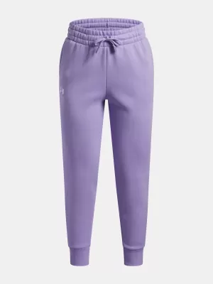 Lányok melegítőnadrágja UNDER ARMOUR UA RIVAL FLEECE JOGGERS 1379525-538 LILA