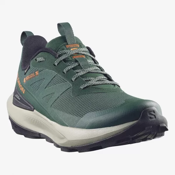  Férfi cipők SALOMON ELIXIR ACTIV GTX L49229800 SZKARABEUSZ/ZÖLD OROMFAL/CHILI 