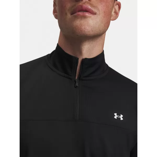  Férfi póló UNDER ARMOUR T2G 1/4 ZIP 6010129-001 FEKETE 