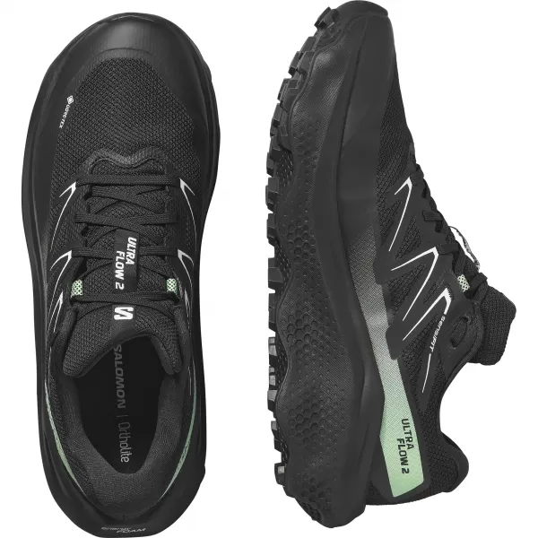  Férfi cipők SALOMON ULTRA FLOW 2 GTX L47981400 FEKETE/FEKETE/PATINA ZÖLD 