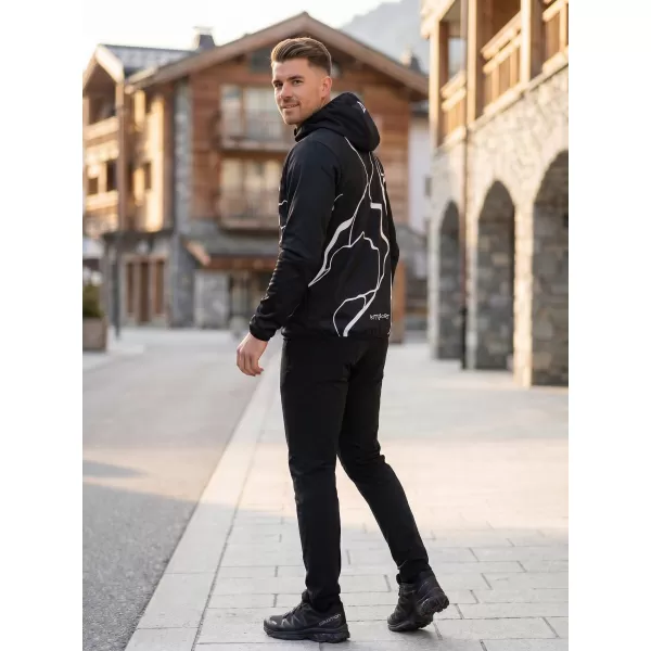  Férfi prémium softshell kabát ALTISPORT VOJ/ALM073JACK01 FEKETE 