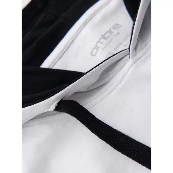  Férfi póló OMBRE OM-TSCT-0256 FEHÉR 