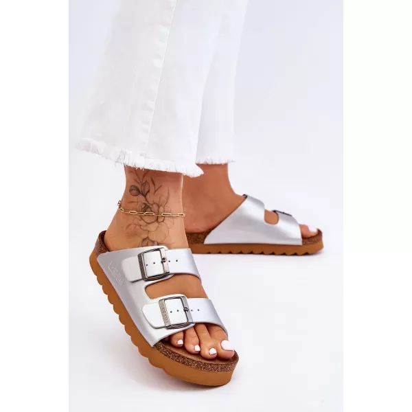  Női papucs BIG STAR LL274476 SILVER Big Star Shoes 