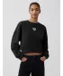 Női pulóver GAP CREW CROP SWEATSHIRT 852831-01 HOLDTALAN ÉJSZAKA