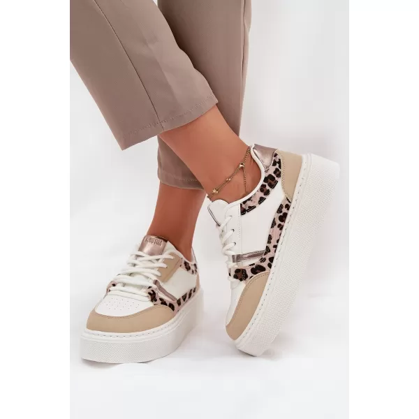  Női tornacipő BIG STAR SS274357 WHITE/BEGE Big Star Shoes 