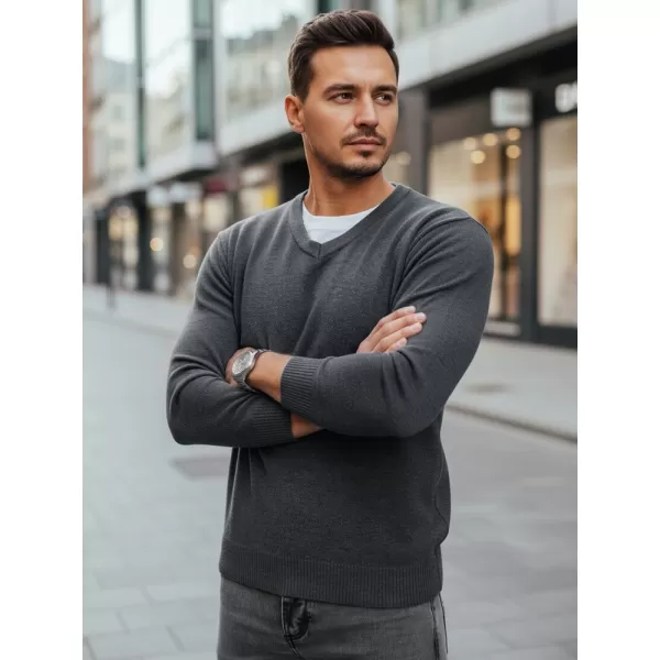  Férfi pulóver DSTREET WX2316 VILÁGOSSZÜRKE 