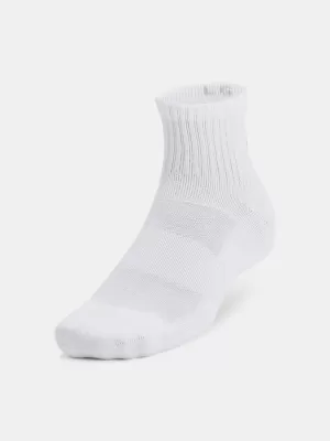 Zokni UNDER ARMOUR UNISEX UA TC QTR (3 PÁRY) 1386372-100 FEHÉR