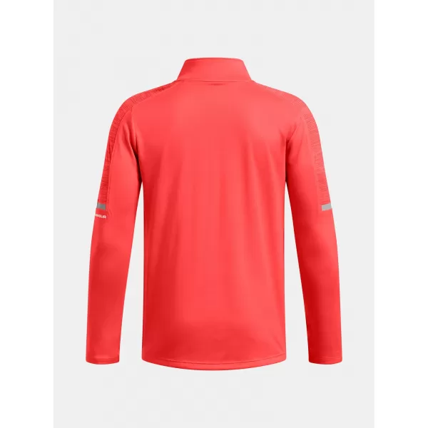  Fiú póló UNDER ARMOUR TECH UTILITY 1/4 ZIP 1390029-847 NARANCS 