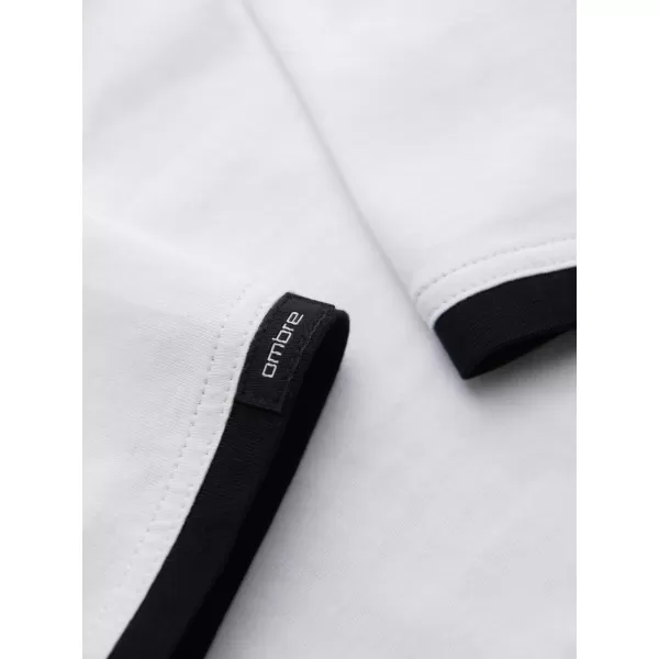  Férfi póló OMBRE OM-TSCT-0256 FEHÉR 