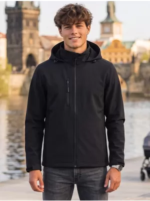 Férfi softshell kabát ALTISPORT NoPrint NP/ALM845 ÉBENFA SZÜRKE