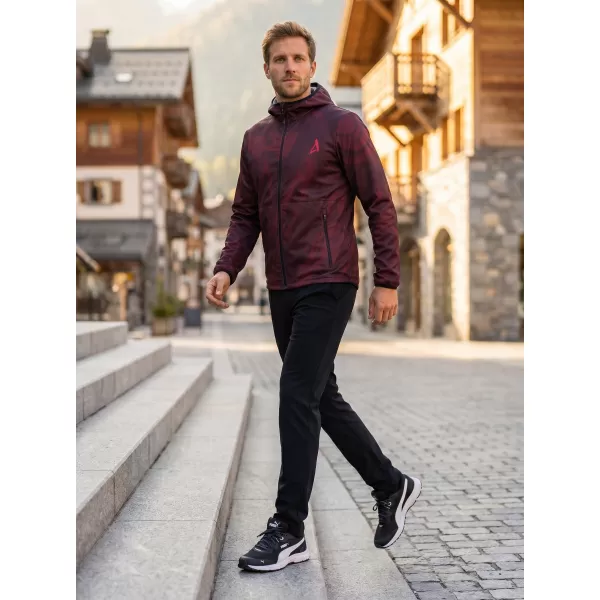  Férfi prémium softshell kabát ALTISPORT VOJ/ALM072JACK01 BOR/VÖRÖS 