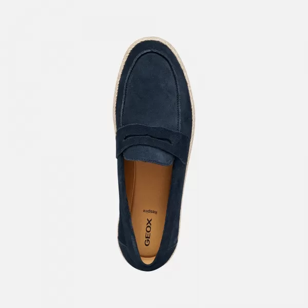  Férfi mokaszinok GEOX PANTELLERIA G014528 SÖTÉTKÉK 