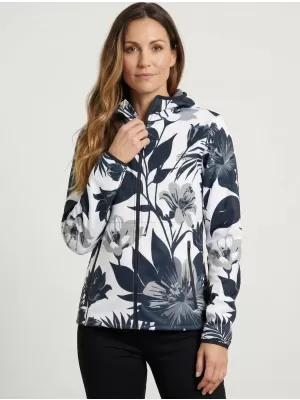Női prémium softshell kabát ALTISPORT VOJ/ALW115JACK01 FEKETE/FEHÉR