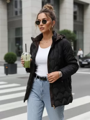 Női kabát DSTREET TY5625 FEKETE