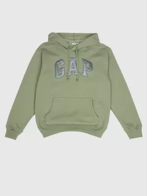 Női pulóver GAP LOGO PULLOVER HOODIE 800434-09 MESCULEN ZÖLD