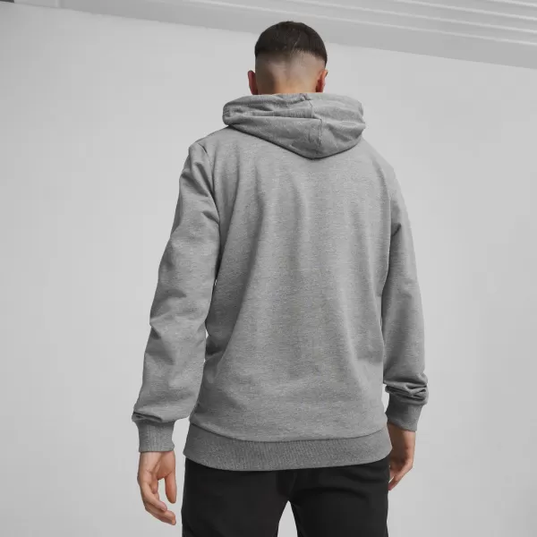  Férfi pulóver PUMA TEAMGOAL CASUALS HOODY 658618_33 KÖZEPES SZÜRKE HEATHER/FEHÉR 
