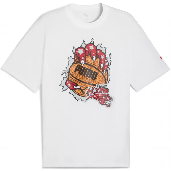 Férfi póló PUMA HOOPAVERSE TEE 3 632891-01 PUMA FEHÉR 