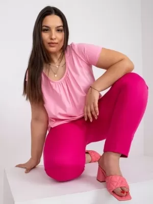 Női póló BASIC FEEL GOOD RV-TS-6320.85P RÓZSASZÍN