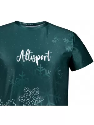 Férfi karácsonyi ing prémium ALTISPORT VOJ/ALMVN8TR06 ZÖLD