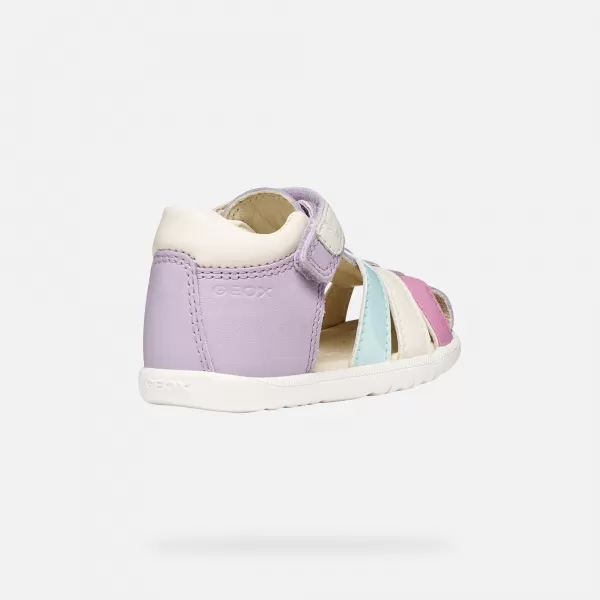  Lányok az első lépések GEOX SANDAL MACCHIA B254WB08502C8888 LILA 