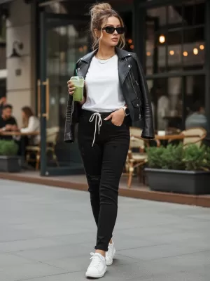 Női nadrág DSTREET UY2857 FEKETE