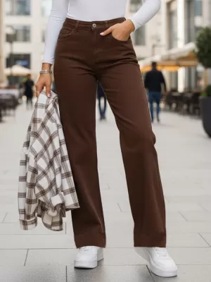 Női nadrág DSTREET UY2877 BARNA