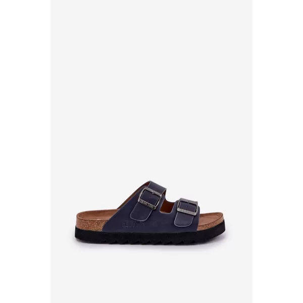  Férfi papucs BIG STAR NN174530 BLUE Big Star Shoes 