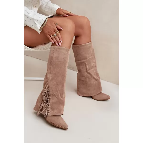  Női sarkú cipő BOTO ZALIA 38568 KHAKI 