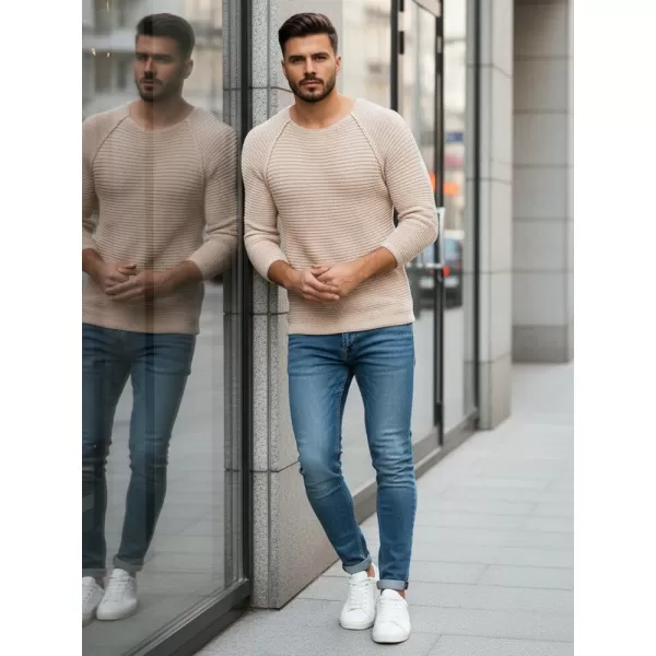  Férfi pulóver DSTREET WX1578 BÉZS 