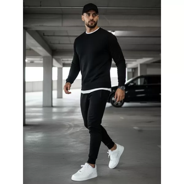  Férfi pulóver DSTREET BX2416 FEKETE 