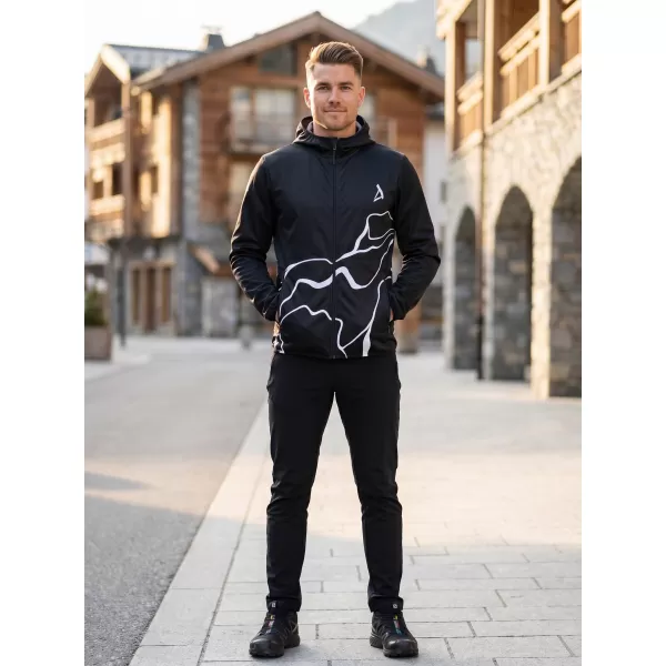  Férfi prémium softshell kabát ALTISPORT VOJ/ALM073JACK01 FEKETE 