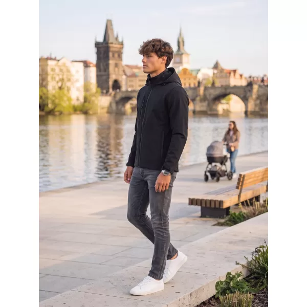  Férfi softshell kabát ALTISPORT NoPrint NP/ALM845 ÉBENFA SZÜRKE 