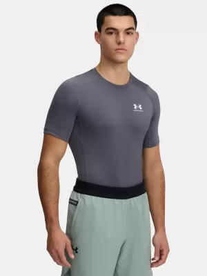Férfi póló UNDER ARMOUR HG ARMOUR COMP SS 1361518-025 SZÜRKE