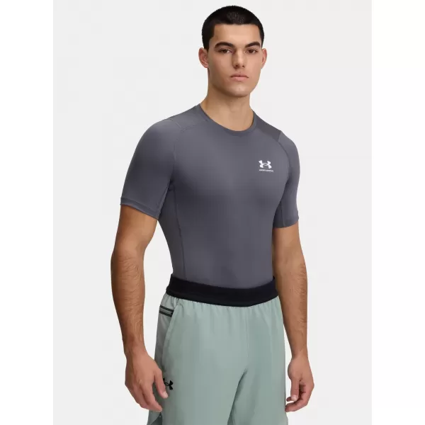  Férfi póló UNDER ARMOUR HG ARMOUR COMP SS 1361518-025 SZÜRKE 