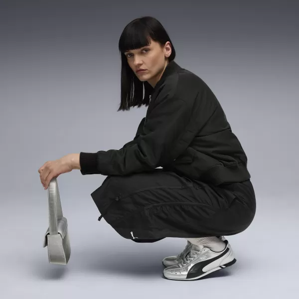  Női kabát PUMA T7 SATIN BOMBER JACKET 632168-01 PUMA FEKETE 