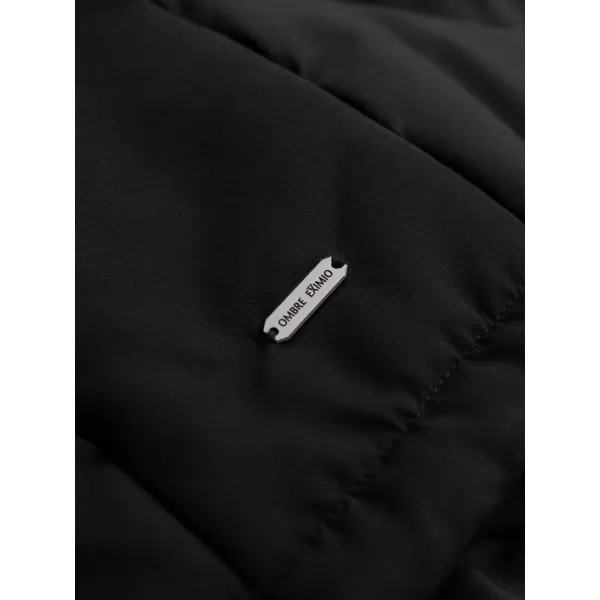  Férfi dzseki OMBRE OM-JAHP-0237 FEKETE 