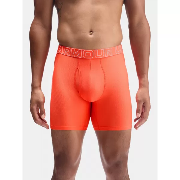  Férfi boxerek UNDER ARMOUR UA PERFORMANCE TECH MESH - SOLID 6IN - 1383884-690 PIROS 