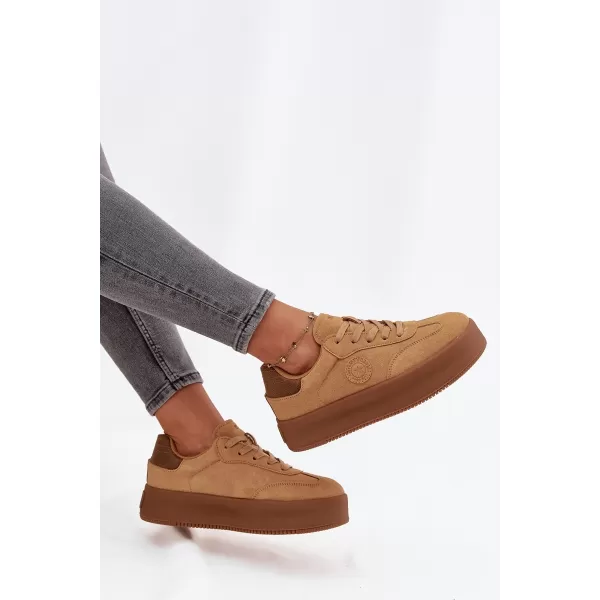  Női tornacipő BIG STAR SS274762 BARNA/BEGE Big Star Shoes 