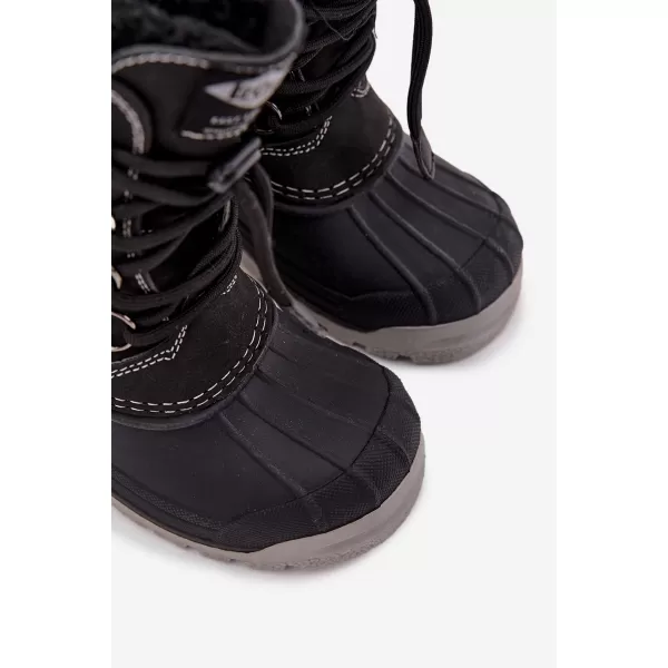  Gyermek téli cipő LEE COOPER LCJ-25-44-3943K FEKETE 
