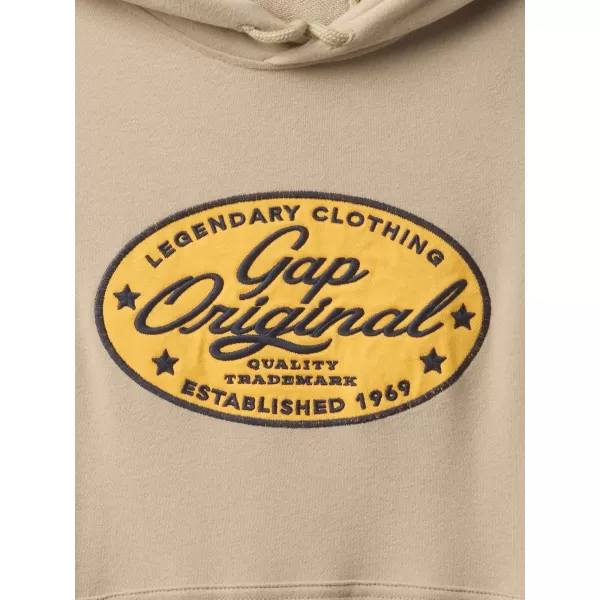  Férfi pulóver GAP LOGO PULLOVER HOODIE 744731-01 KHAKI 