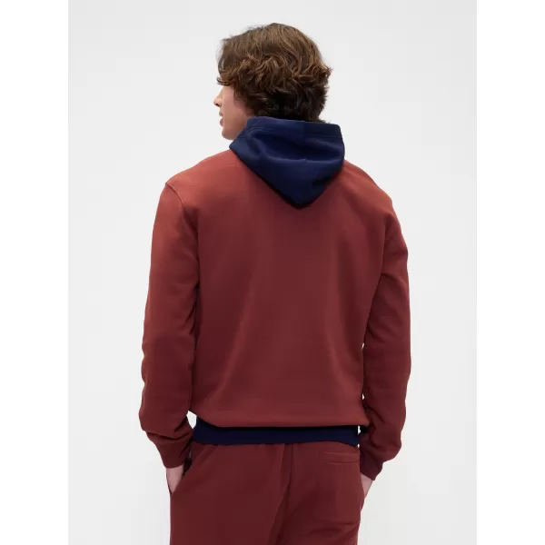  Férfi pulóver GAP LOGO PULLOVER HOODIE 795560-00 ÉGETT ROZSDASZÍN 