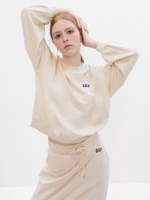 Női pulóver GAP LOGO VOLUME SLEEVE SWEATSHIRT 476351-01 NYÍR-