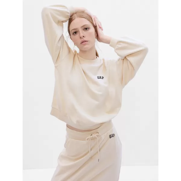  Női pulóver GAP LOGO VOLUME SLEEVE SWEATSHIRT 476351-01 NYÍR- 