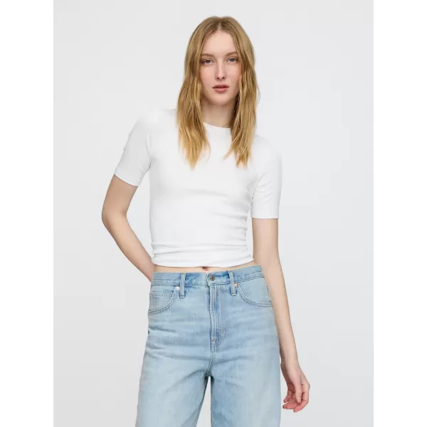  Női póló GAP MODAL CREW TEE 679172-01 FRISS FEHÉR 