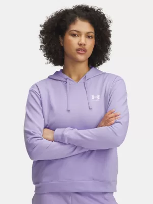 Női pulóver UNDER ARMOUR UA RIVAL TERRY HOODIE 6005511-538 LILA