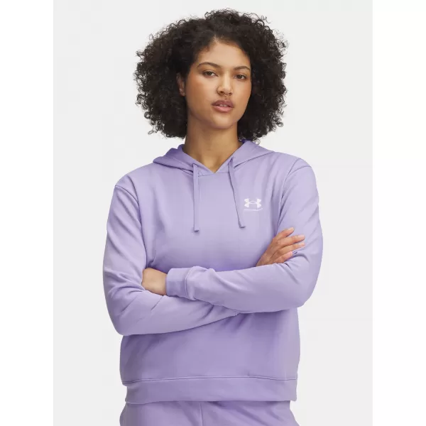  Női pulóver UNDER ARMOUR UA RIVAL TERRY HOODIE 6005511-538 LILA 