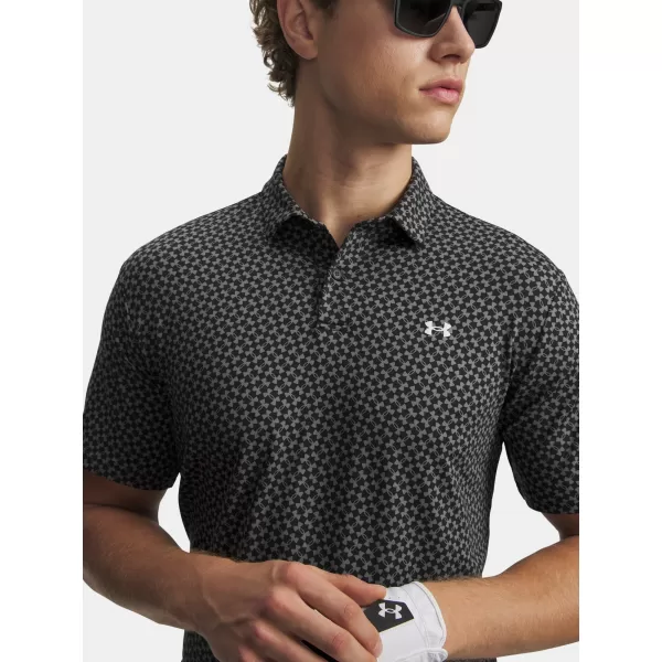  Férfi póló UNDER ARMOUR T2G PRINTED POLO 6012304-001 FEKETE 